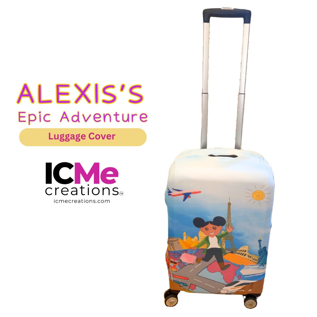 Alexis's Epic Adventure Book and Luggage Cover Set